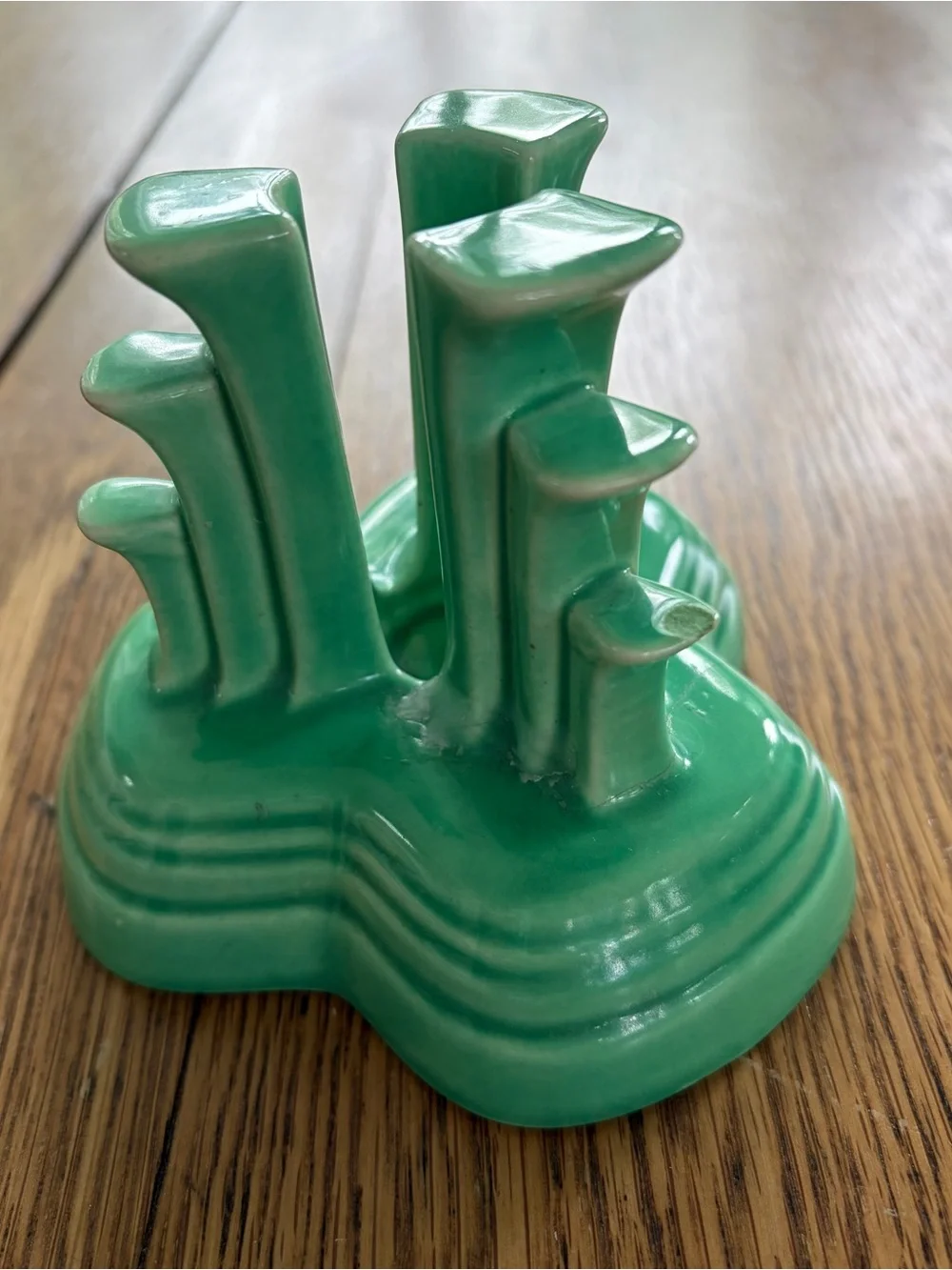 Green Ceramic Decorative Candle Holders - Home Accents Fiestaware